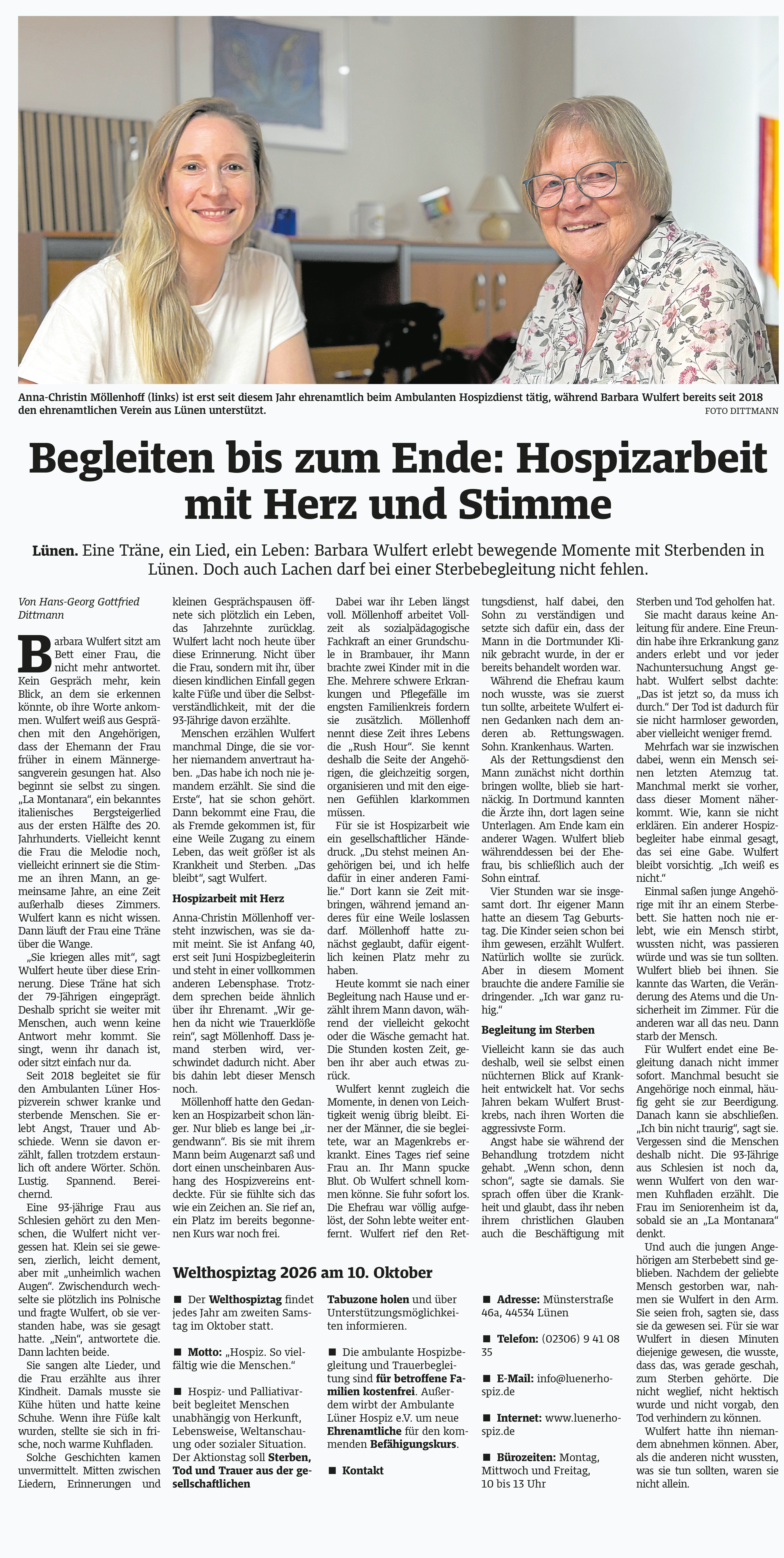 Hospizarbeit 6 Oktober 2026
